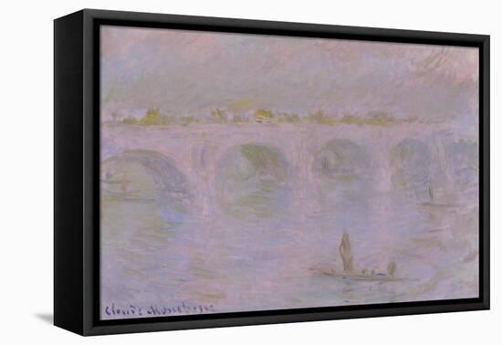 Waterloo Bridge in London, 1902-Claude Monet-Framed Stretched Canvas