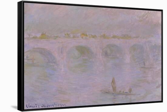 Waterloo Bridge in London, 1902-Claude Monet-Framed Stretched Canvas