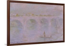 Waterloo Bridge in London, 1902-Claude Monet-Framed Giclee Print