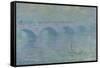 Waterloo Bridge in the Fog, 1903-Claude Monet-Framed Stretched Canvas