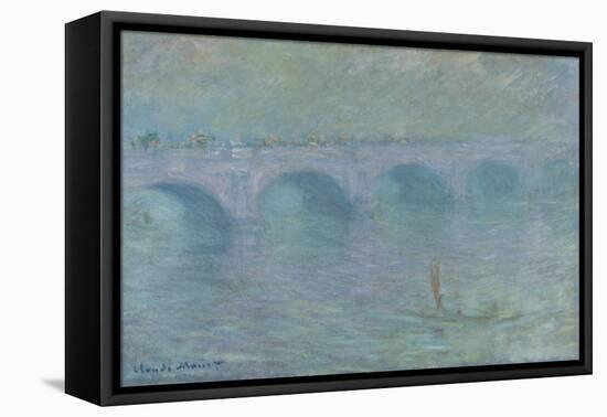 Waterloo Bridge in the Fog, 1903-Claude Monet-Framed Stretched Canvas