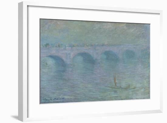 Waterloo Bridge in the Fog, 1903-Claude Monet-Framed Giclee Print