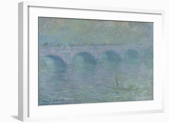 Waterloo Bridge in the Fog, 1903-Claude Monet-Framed Giclee Print