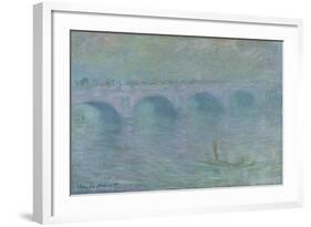 Waterloo Bridge in the Fog, 1903-Claude Monet-Framed Giclee Print