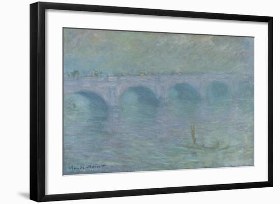 Waterloo Bridge in the Fog, 1903-Claude Monet-Framed Giclee Print