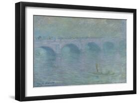 Waterloo Bridge in the Fog, 1903-Claude Monet-Framed Premium Giclee Print