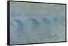 Waterloo Bridge in the Fog, 1903-Claude Monet-Framed Stretched Canvas