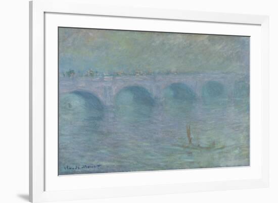 Waterloo Bridge in the Fog, 1903-Claude Monet-Framed Giclee Print