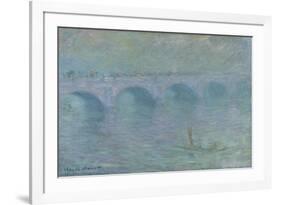 Waterloo Bridge in the Fog, 1903-Claude Monet-Framed Giclee Print