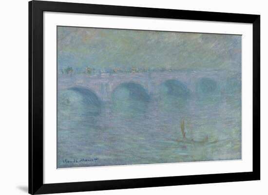 Waterloo Bridge in the Fog, 1903-Claude Monet-Framed Giclee Print