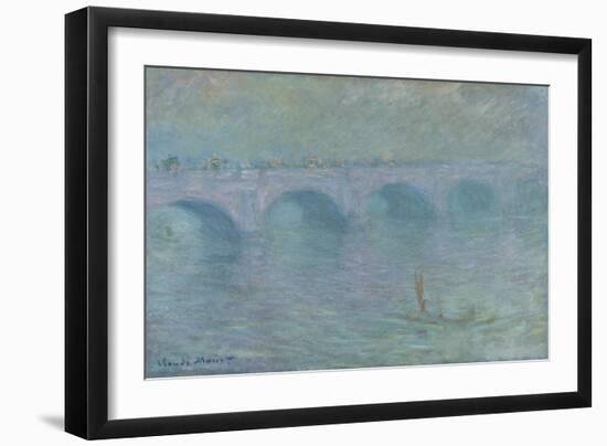 Waterloo Bridge in the Fog, 1903-Claude Monet-Framed Giclee Print