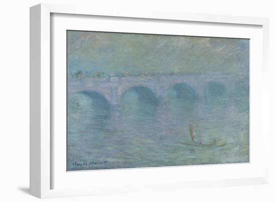 Waterloo Bridge in the Fog, 1903-Claude Monet-Framed Giclee Print