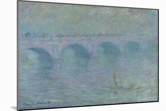 Waterloo Bridge in the Fog, 1903-Claude Monet-Mounted Giclee Print