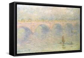 Waterloo Bridge (Light Effects)-Claude Monet-Framed Stretched Canvas