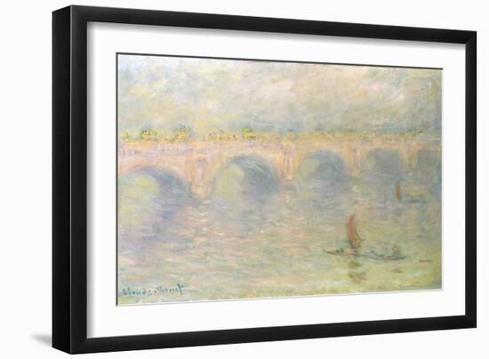 Waterloo Bridge (Light Effects)-Claude Monet-Framed Giclee Print