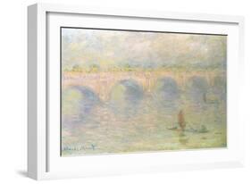 Waterloo Bridge (Light Effects)-Claude Monet-Framed Giclee Print