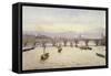 Waterloo Bridge, London, 1888-John Crowther-Framed Stretched Canvas