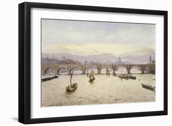 Waterloo Bridge, London, 1888-John Crowther-Framed Giclee Print