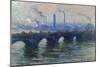 Waterloo Bridge, London, 1900-Claude Monet-Mounted Giclee Print