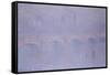 Waterloo Bridge, Misty Sunshine-Claude Monet-Framed Stretched Canvas