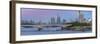 Waterloo Bridge over the River Thames, St. Paul's Cathedral and The City of London skyline-Frank Fell-Framed Photographic Print