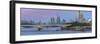 Waterloo Bridge over the River Thames, St. Paul's Cathedral and The City of London skyline-Frank Fell-Framed Photographic Print