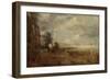 Waterloo Bridge Seen from Whitehall Stairs, C.1829 (Oil on Canvas)-John Constable-Framed Giclee Print