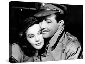 Waterloo Bridge, Vivien Leigh, Robert Taylor, 1940-null-Stretched Canvas