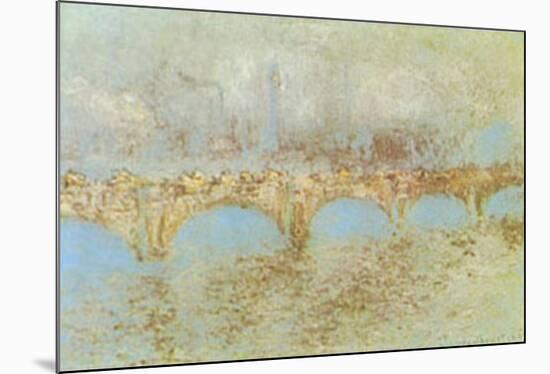 Waterloo Bridge-Claude Monet-Mounted Art Print