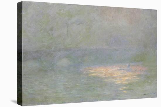 Waterloo Bridge-Claude Monet-Stretched Canvas