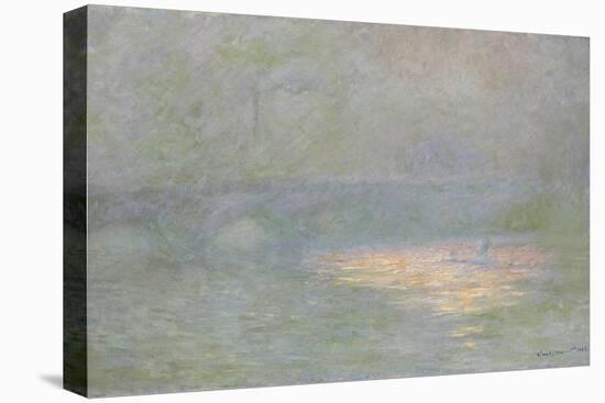 Waterloo Bridge-Claude Monet-Stretched Canvas