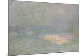 Waterloo Bridge-Claude Monet-Mounted Giclee Print