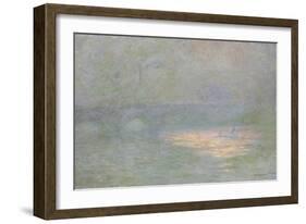 Waterloo Bridge-Claude Monet-Framed Giclee Print