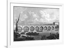 Waterloo Bridge-Thomas H Shepherd-Framed Premium Giclee Print