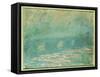 Waterloo Bridge-Claude Monet-Framed Stretched Canvas