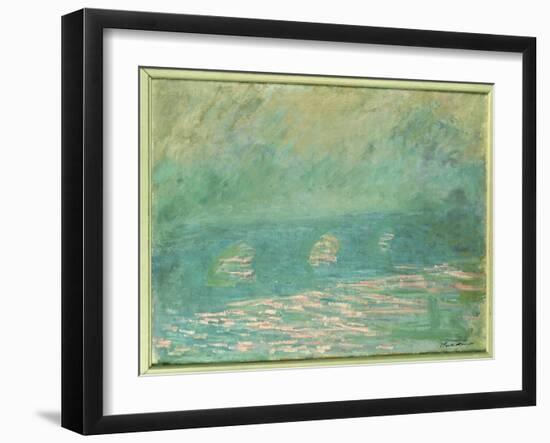 Waterloo Bridge-Claude Monet-Framed Giclee Print