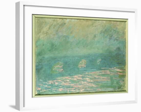 Waterloo Bridge-Claude Monet-Framed Giclee Print