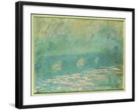 Waterloo Bridge-Claude Monet-Framed Giclee Print