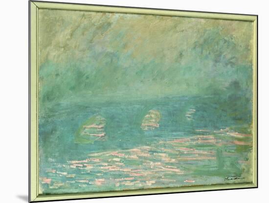 Waterloo Bridge-Claude Monet-Mounted Giclee Print