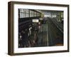 Waterloo Commuters-null-Framed Photographic Print