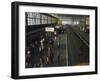 Waterloo Commuters-null-Framed Photographic Print