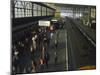 Waterloo Commuters-null-Mounted Photographic Print