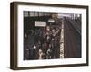 Waterloo Commuters-null-Framed Photographic Print