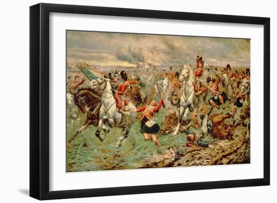 Waterloo: Gordons and Greys to the Front, 18th June, 1815-Stanley Berkeley-Framed Giclee Print