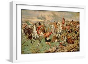Waterloo: Gordons and Greys to the Front, 18th June, 1815-Stanley Berkeley-Framed Giclee Print
