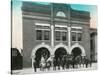 Waterloo, Iowa - Exterior View of Central Fire Station-Lantern Press-Stretched Canvas