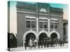 Waterloo, Iowa - Exterior View of Central Fire Station-Lantern Press-Stretched Canvas