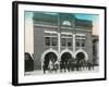 Waterloo, Iowa - Exterior View of Central Fire Station-Lantern Press-Framed Art Print