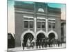 Waterloo, Iowa - Exterior View of Central Fire Station-Lantern Press-Mounted Art Print