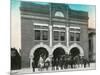 Waterloo, Iowa - Exterior View of Central Fire Station-Lantern Press-Mounted Art Print